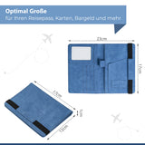 Neyyos: Reisepasshüllen in diversen Farben mit & ohne AirTag Fach (auch für Generation 2 AirTag passend) - MAGATI