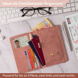 Neyyos: Reisepasshüllen in diversen Farben mit & ohne AirTag Fach (auch für Generation 2 AirTag passend) - MAGATI