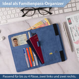 Neyyos: Reisepasshüllen in diversen Farben mit & ohne AirTag Fach (auch für Generation 2 AirTag passend) - MAGATI