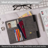 Neyyos: Reisepasshüllen in diversen Farben mit & ohne AirTag Fach (auch für Generation 2 AirTag passend) - MAGATI