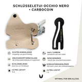 Schlüsseletui Occhio Nero aus Leder