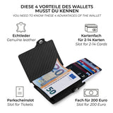 Mini Wallet Caesar One mit AirTag Hülle - MAGATI