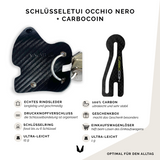 Schlüsseletui Occhio Nero aus Leder
