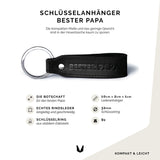 Schlüsselanhänger Leder "Bester Papa" - MAGATI