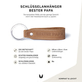 Schlüsselanhänger Leder "Bester Papa" - MAGATI