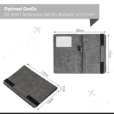 Neyyos: Reisepasshüllen in diversen Farben mit & ohne AirTag Fach (auch für Generation 2 AirTag passend) - MAGATI