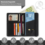 Neyyos: Reisepasshüllen in diversen Farben mit & ohne AirTag Fach (auch für Generation 2 AirTag passend) - MAGATI