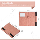 Neyyos: Reisepasshüllen in diversen Farben mit & ohne AirTag Fach (auch für Generation 2 AirTag passend) - MAGATI