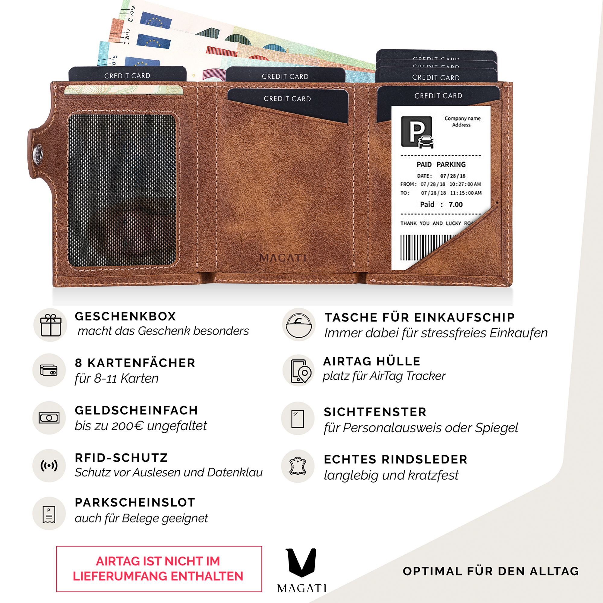 AirTag Wallet il Santo | Slim