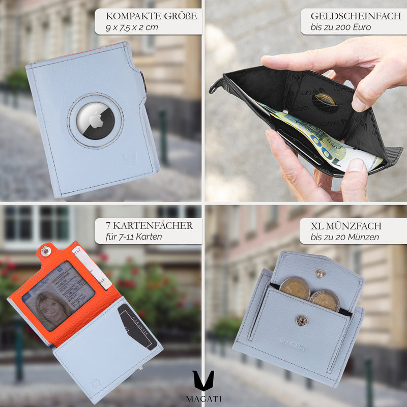 Slim Wallet il Santo mit AirTag Hülle