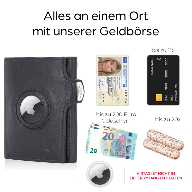 Slim Wallet il Santo mit AirTag Hülle