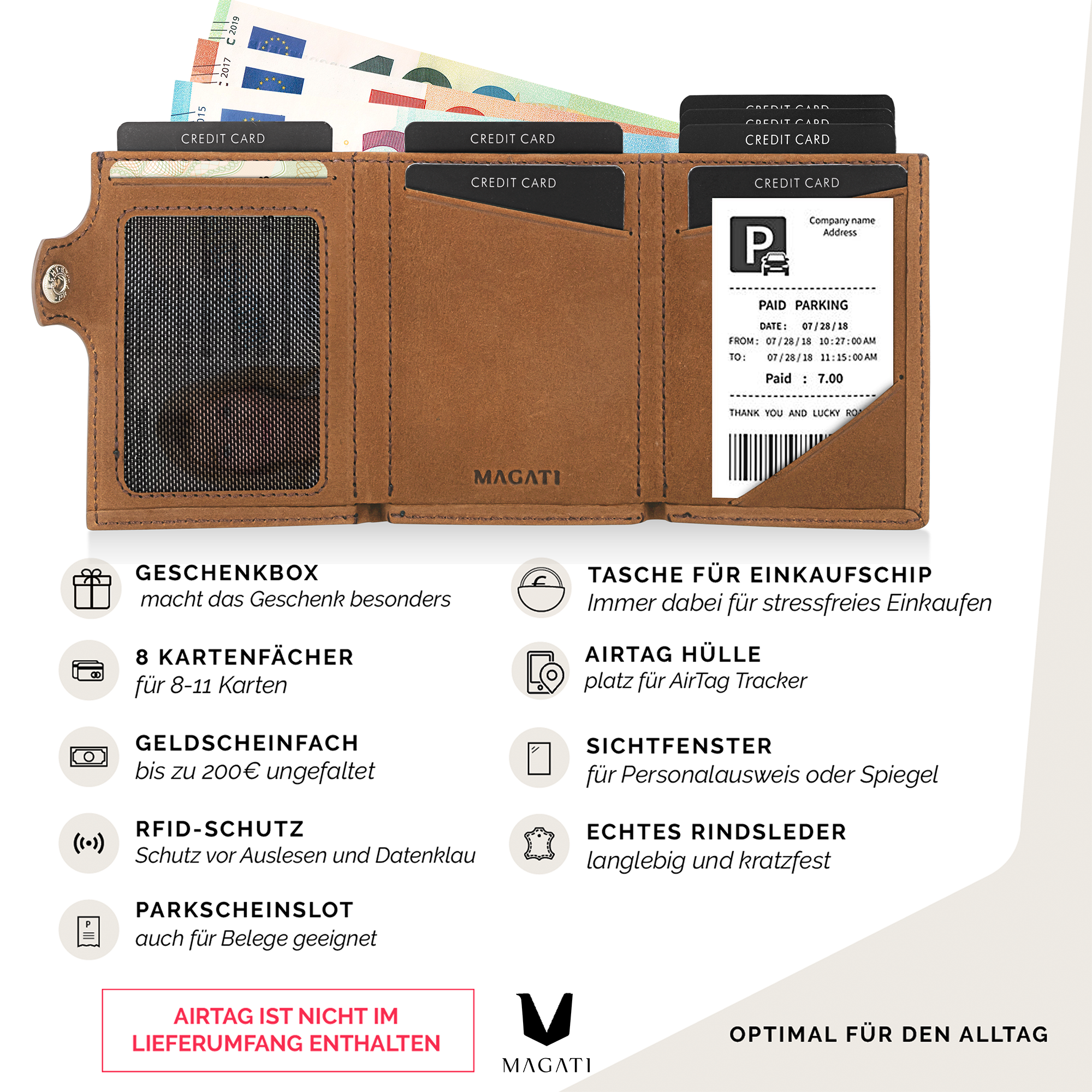 AirTag Wallet il Santo | Slim