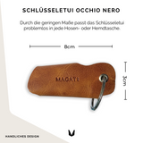 Schlüsseletui Occhio Nero aus Leder