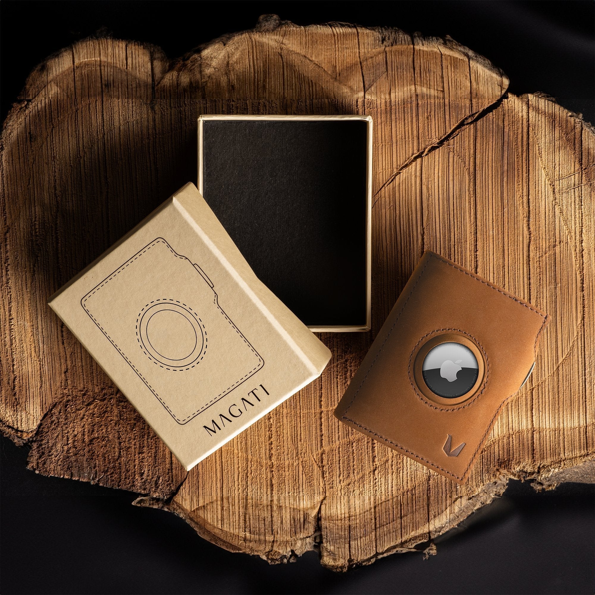 Slim Wallet il Santo mit AirTag Hülle - MAGATI