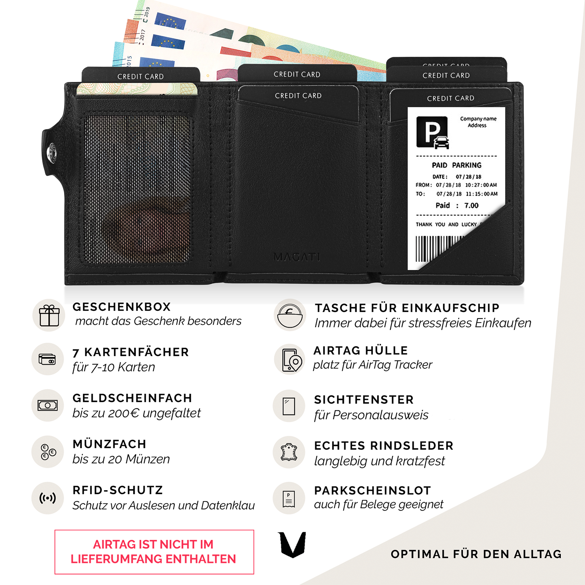 AirTag Wallet il Santo | Slim