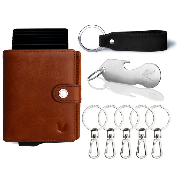 Подарочный набор Berlin - Мужской кошелёк и брелок для ключей