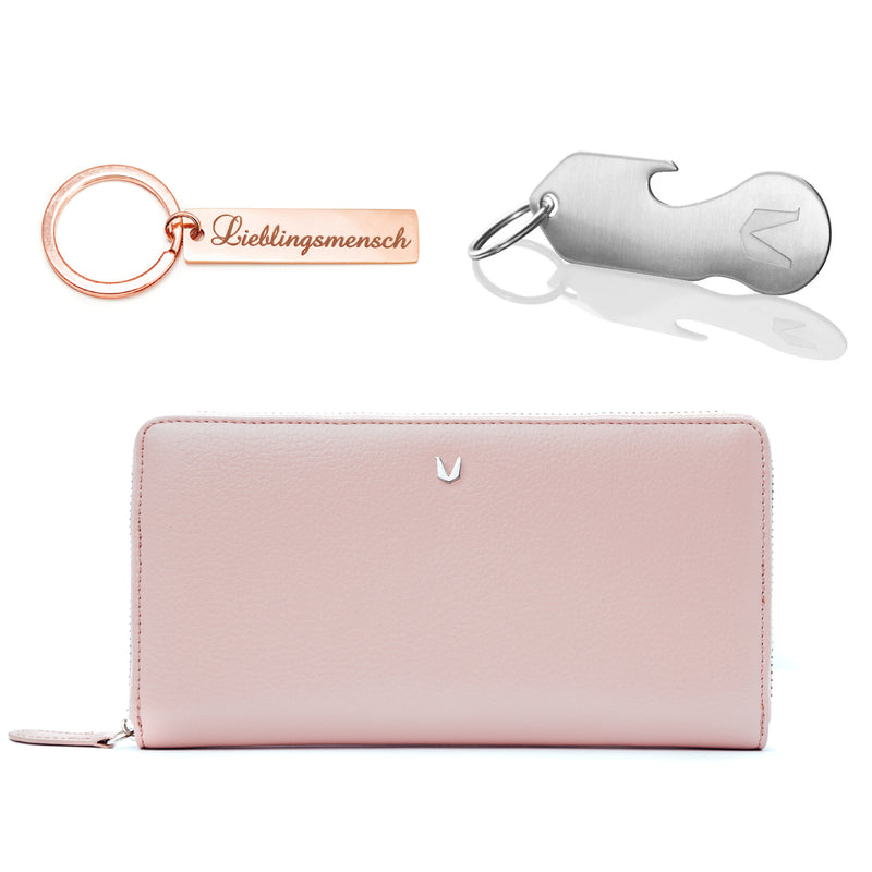 Milan gift set - ladies wallet & keychain