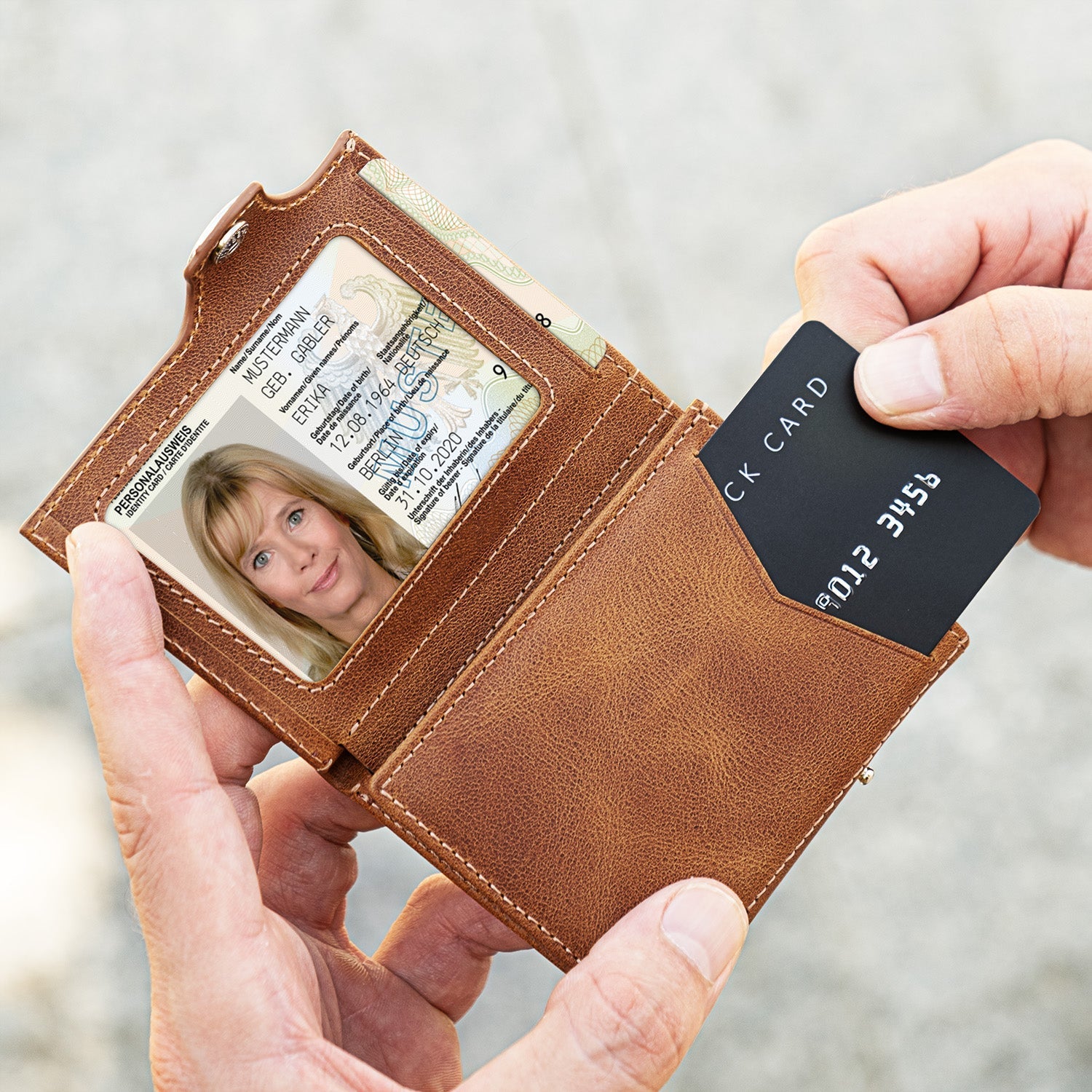 Slim Wallet il Santo mit AirTag Hülle - MAGATI
