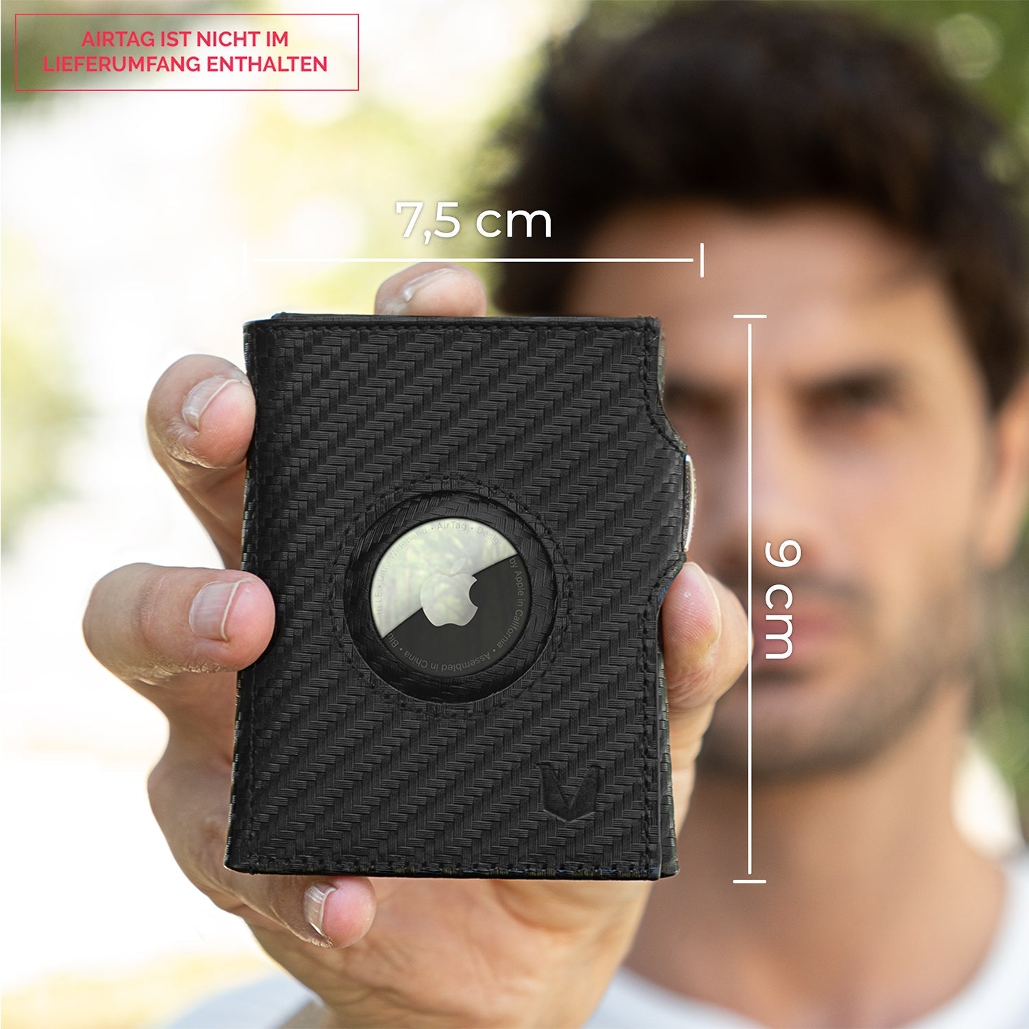 Slim Wallet il Santo mit AirTag Hülle - MAGATI