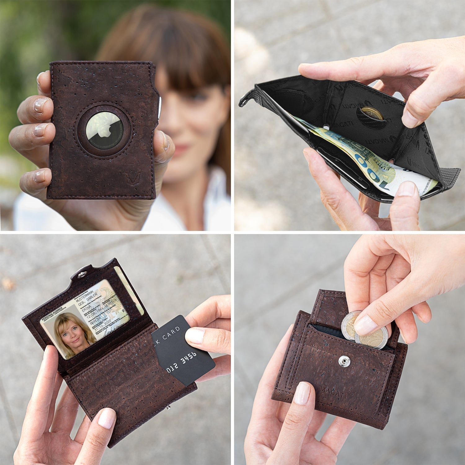 Trifold Wallet il Santo mit AirTag Hülle - MAGATI