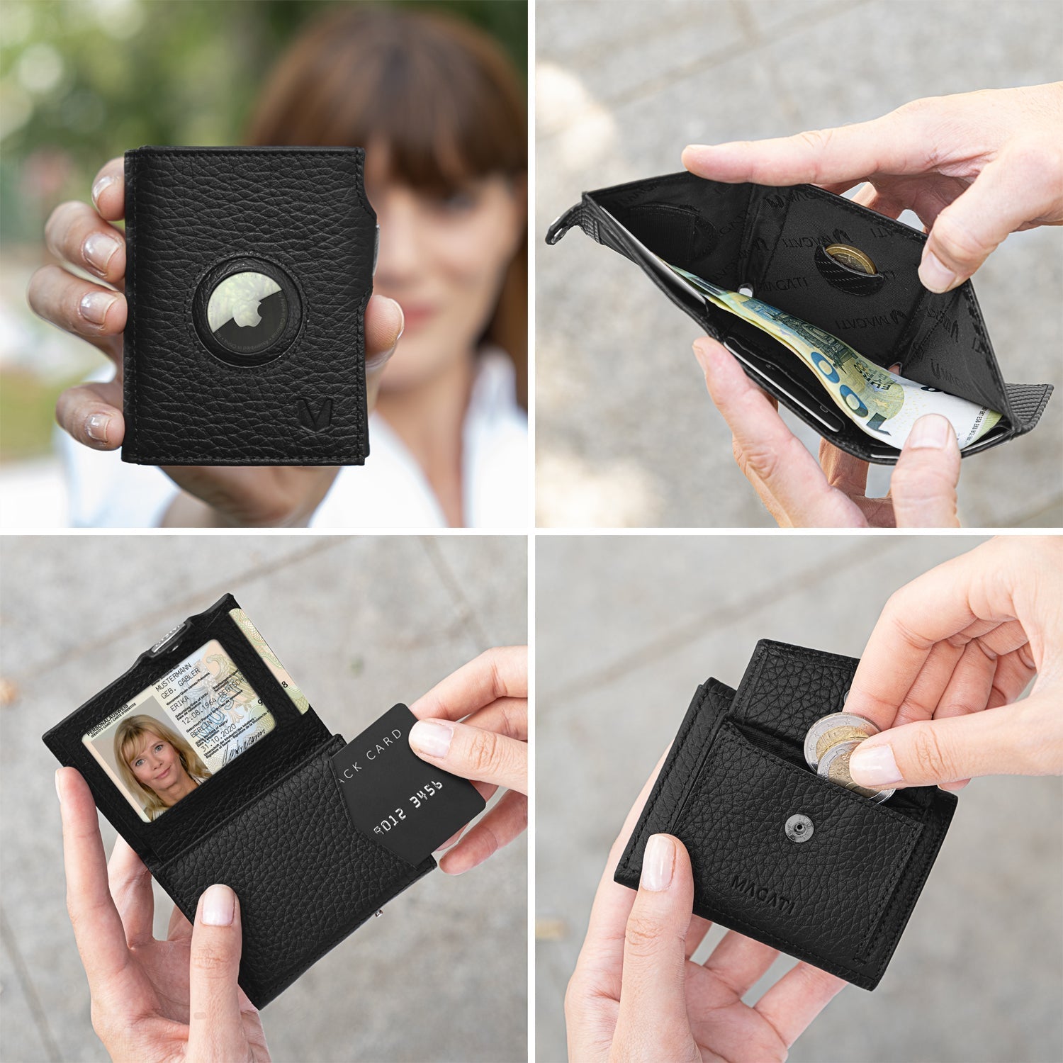 Trifold Wallet il Santo mit AirTag Hülle - MAGATI
