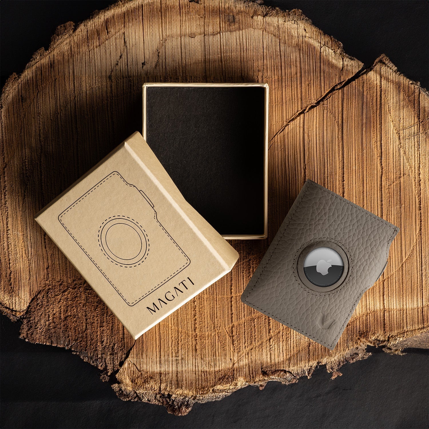 Slim Wallet il Santo mit AirTag Hülle - MAGATI